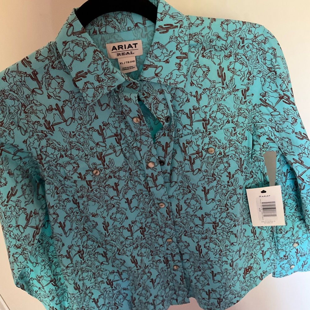 ARIAT cactus/horse shirt